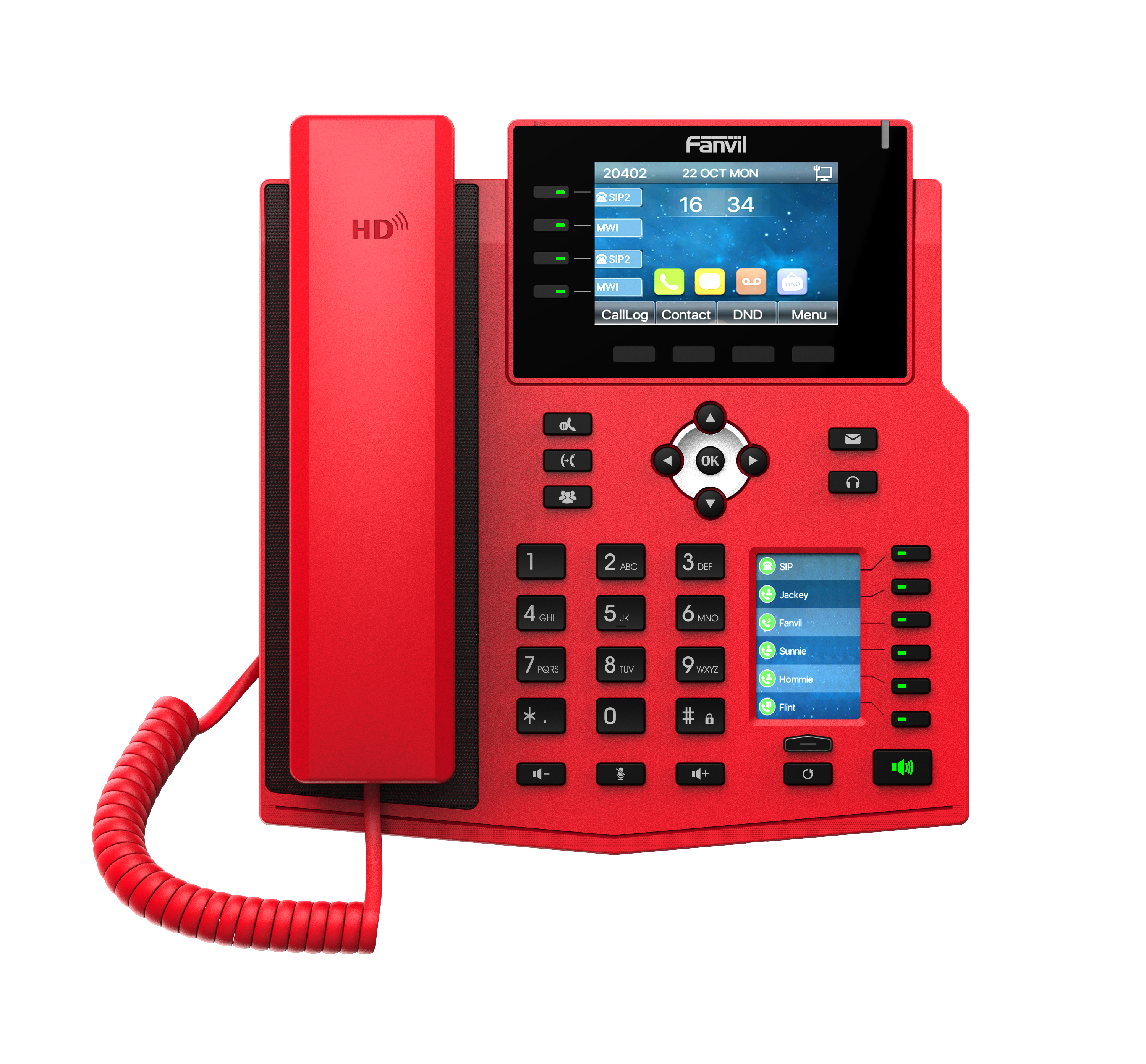 IP-телефон Fanvil X5U (красный)